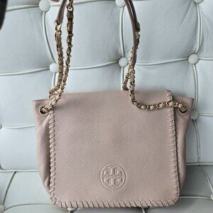 Pink Leather Tory Burch Bag